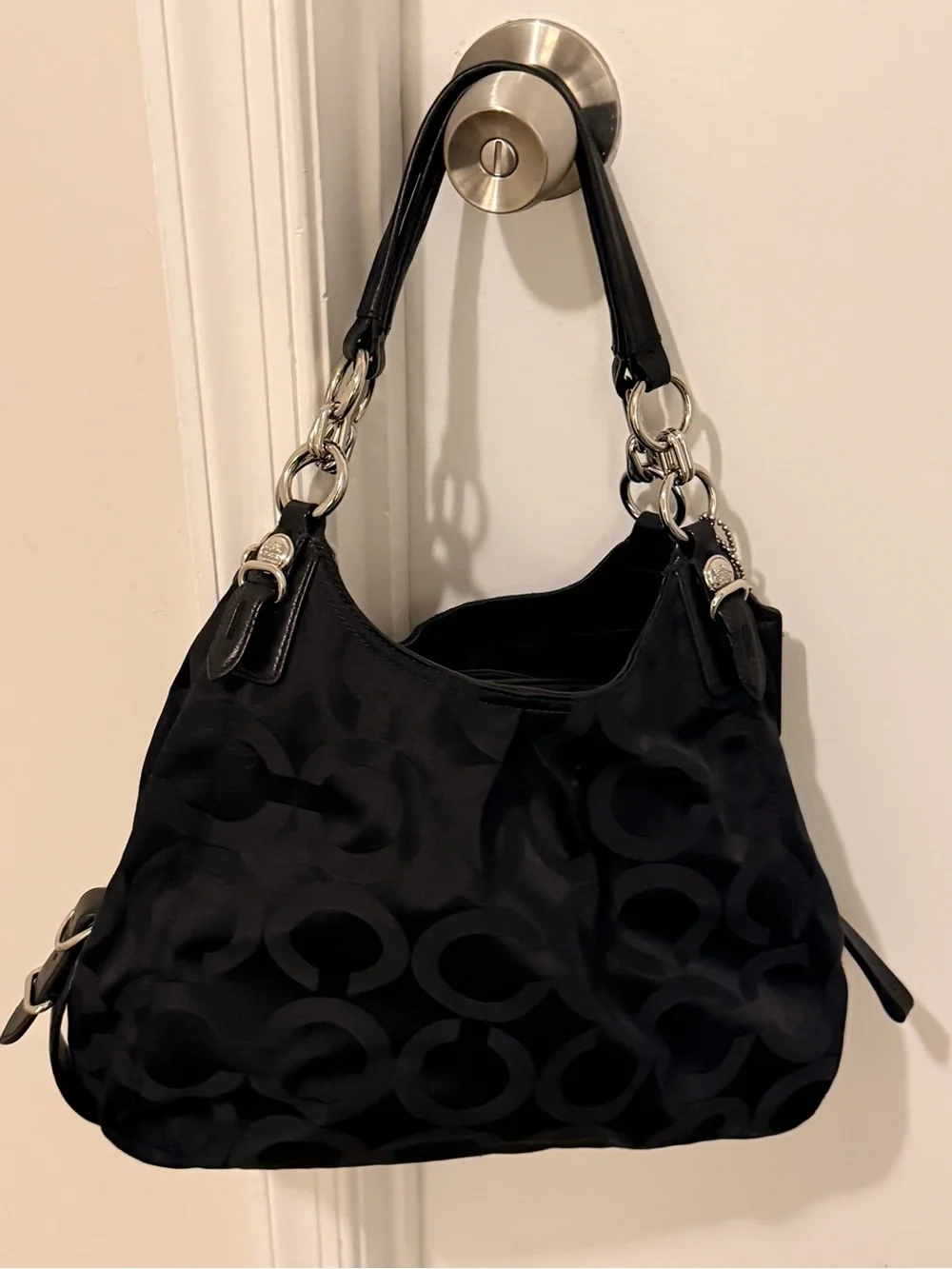 Coach Black Kristin Hobo Bag